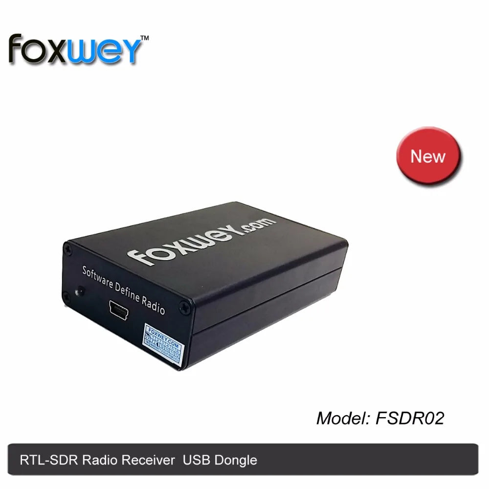Best RTL SDR radio receiver with free SDR radio software  with Chip  RTL2832U R820T  for 100KHz-1.7GHz full spectrum FOXWEY