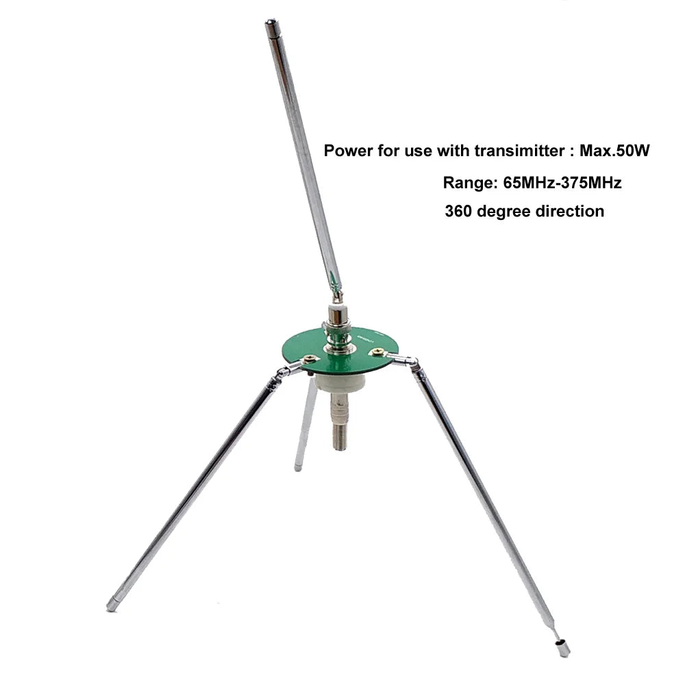 Portable comet GP 3 antenna 1/4" Wave FM antenna for receiver & transmitter with telescopic antennas  65-375MHz 50W BNC