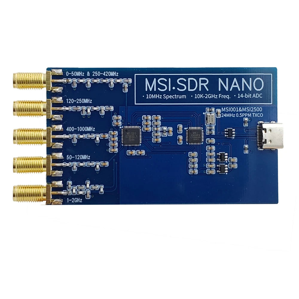Cheapest Ham radio receiver MSI SDR RSP1A compatible with software SDRplay SDRuno, gnu radio,HDsdr,cubicsdr,sdr#,sdr console