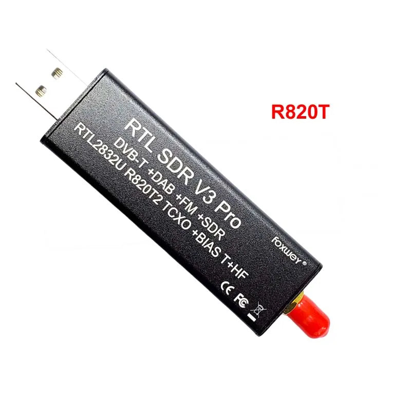 Best RTL SDR V3 Pro RTL2832U R820T2 0.5PPM TXCO HF Bias SMA Software Defined Radio Full band for Windows 10, Mac. Android, Linux