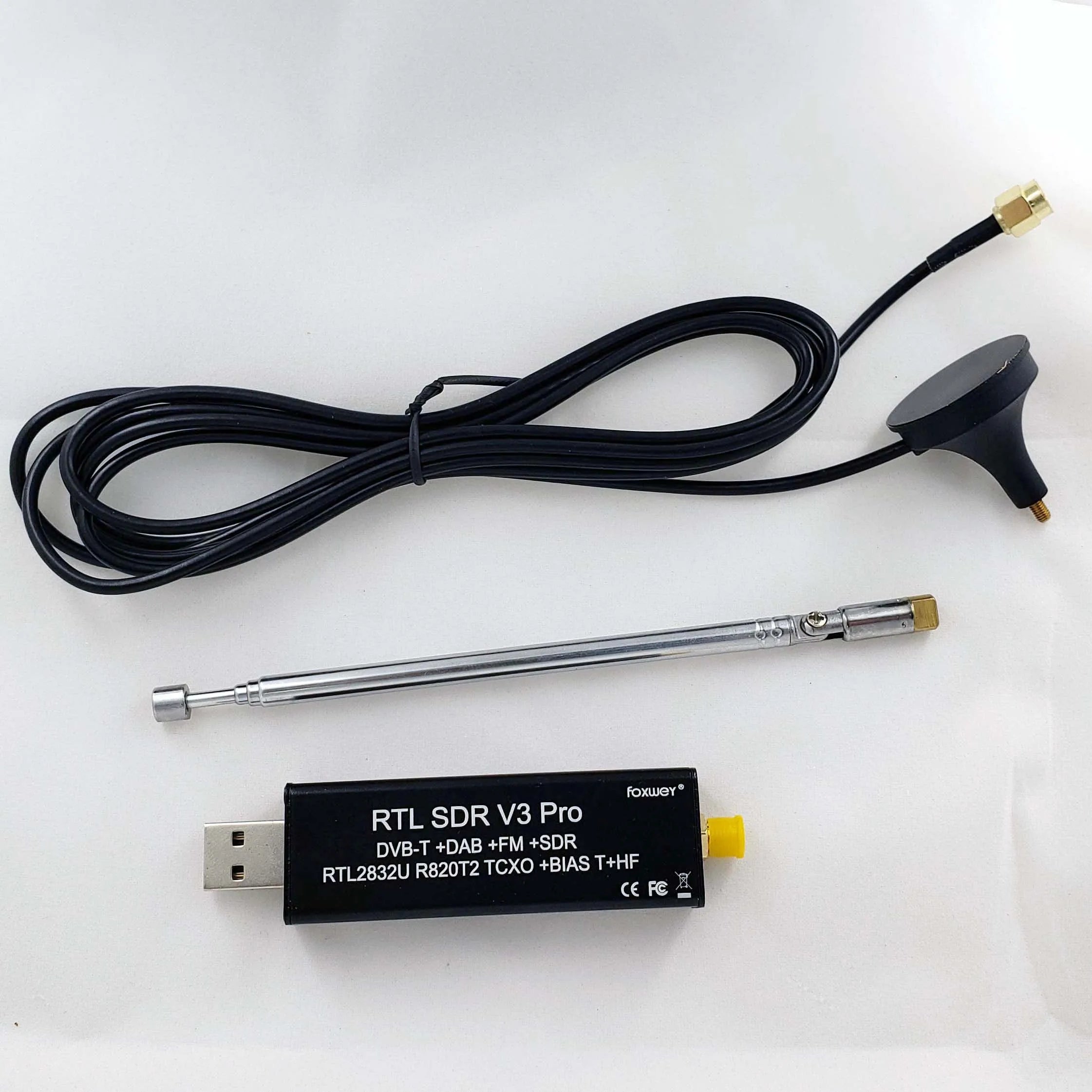New RTL-SDR Receiver Radio SDR RTL finished products  best  Chip  RTL2832  rtl SDR Rreceiver  100KHz-1.7GHz full spectrum FOXWEY